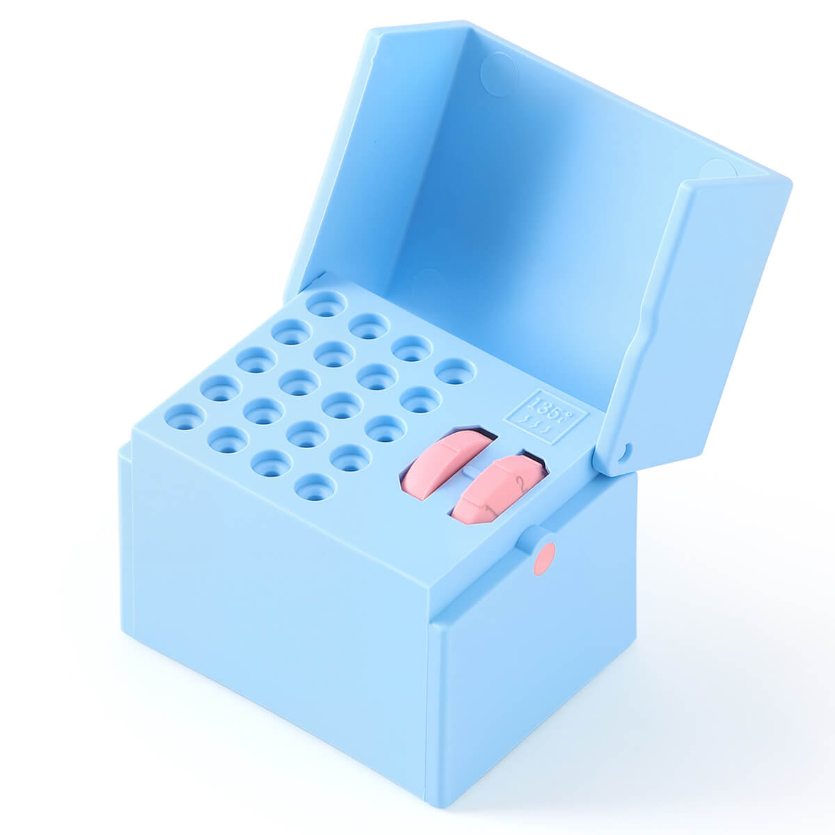 Dental 20 Holes Endo Files Disinfection Box With Memory Holder & Measuring Counter