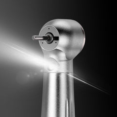AZDENT High Speed Handpiece Torque Head Push Button E-generator LED Triple Water Spray Ceramic Bearings 4 Hole