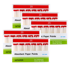 Absorbent Paper Points #25 Taper Size 0.06 Color Coded 100/Box