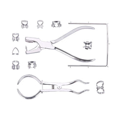 Dental Rubber Dam Perforator Puncher Teeth Care Pliers Material With Storage Bag