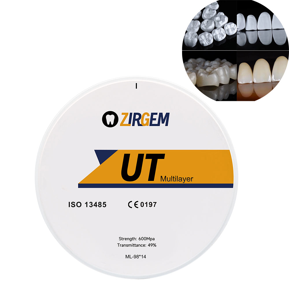 UT Multilayer  Dental Zirconia Block Open System 98mm