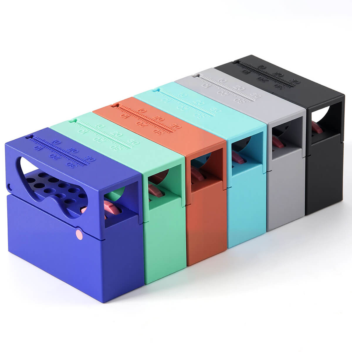 Dental 10 Holes Endo Files Disinfection Box With Memory Holder & Measuring Counter