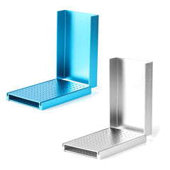 Dental Aluminum Bur Holder for High and Low Speed 152 Holes Blue / Silver