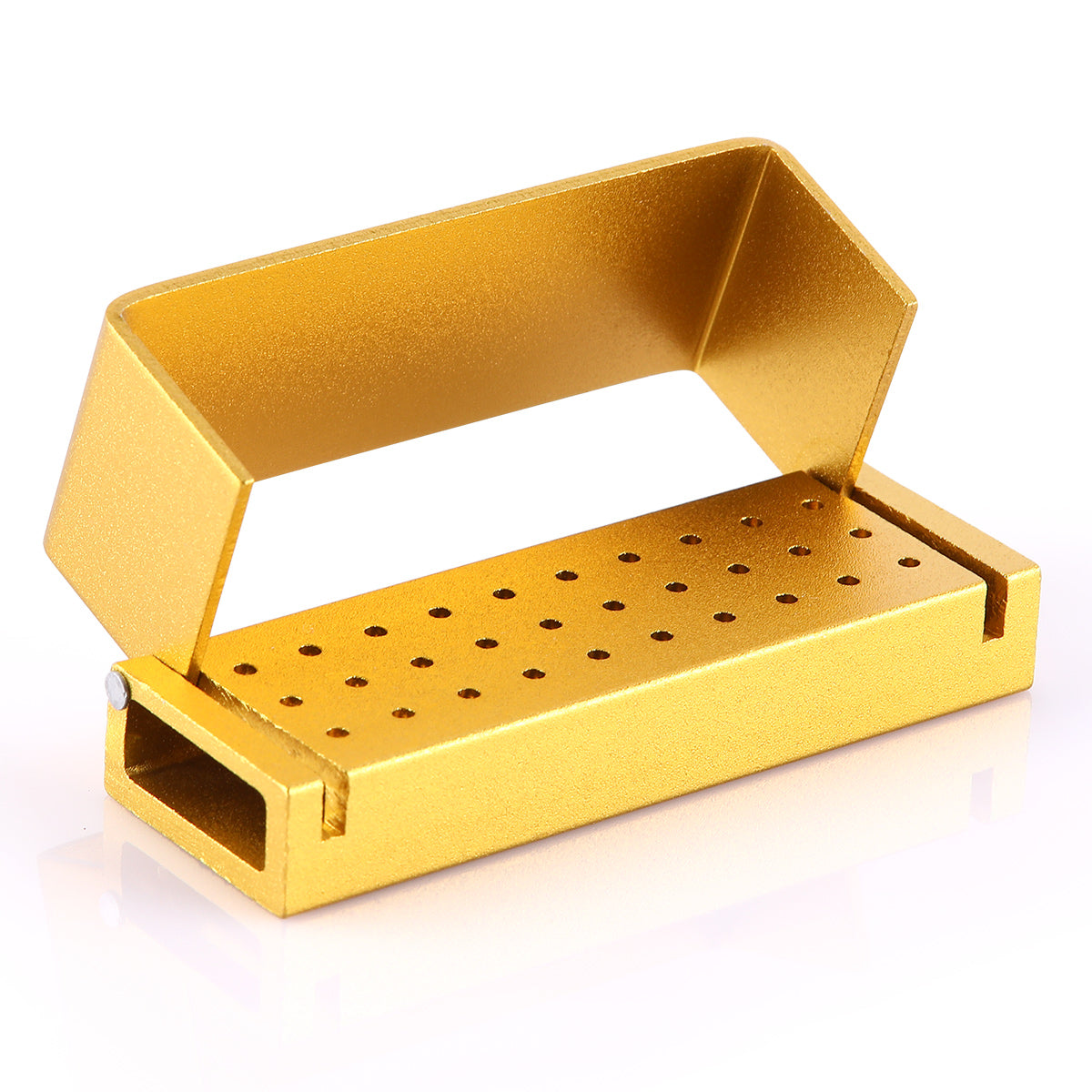 Dental Burs Drill Disinfection Block High Speed Handpiece Holder Golden 30 Holes