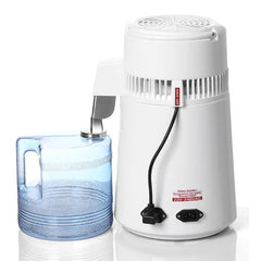 Water Distiller Stainless Steel Plastic Bucket Double Button 750W 4L 1L/H
