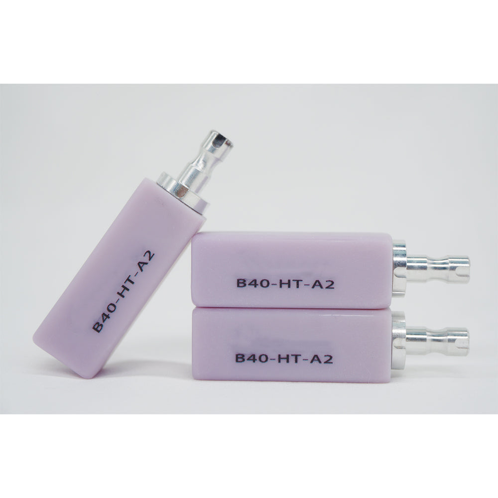 (4 pcs) Zirgem B40 Dental Lithium Disilicate Glass Ceramic Blocks EMAX LT/HT for CAD CAM Sirona Cerec Dental Material in Lab （5pcs）