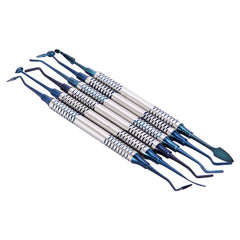 Dental Tools Composite Resin Filling Spatula Titanium Plated Head Filler Blue