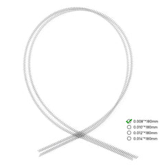 Resorte helicoidal abierto AZDENT de aleación NITI, 180 mm, 0,008/0,010/0,012/0,014, 2 unidades/paquete