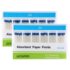 Absorbent Paper Points #30 Taper Size 0.04 Color Coded 100/Box