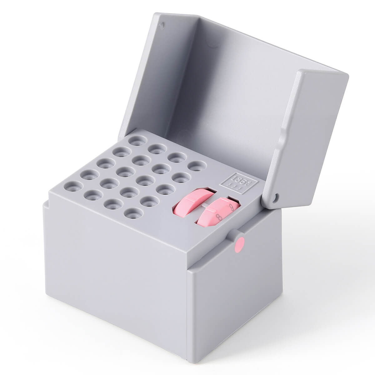 Dental 20 Holes Endo Files Disinfection Box With Memory Holder & Measuring Counter