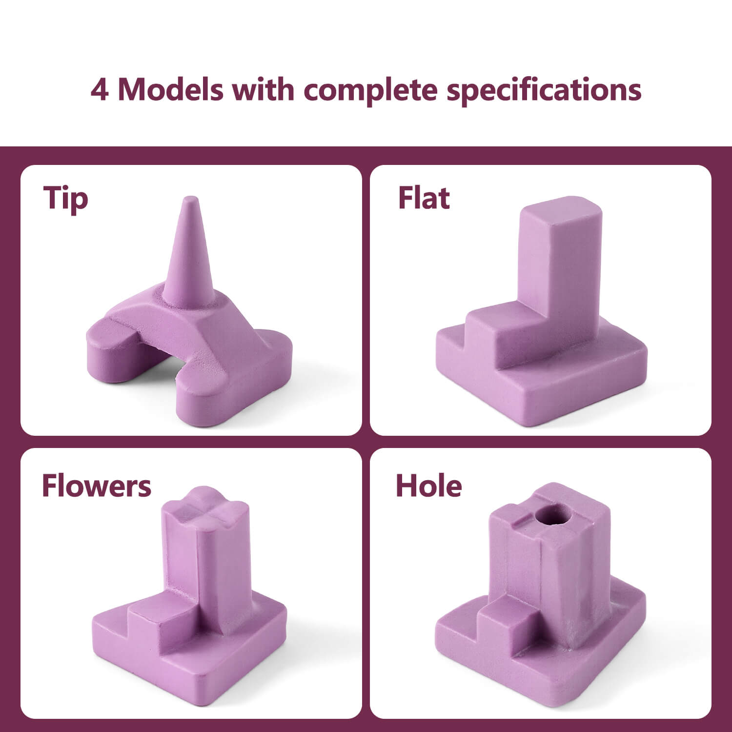Dental Lab Ceramic Firing Pink Pegs for Porcelain Single Crowns Oven Tray