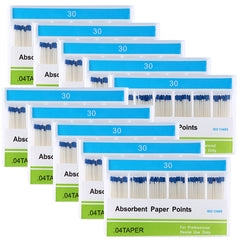 Absorbent Paper Points #30 Taper Size 0.04 Color Coded 100/Box