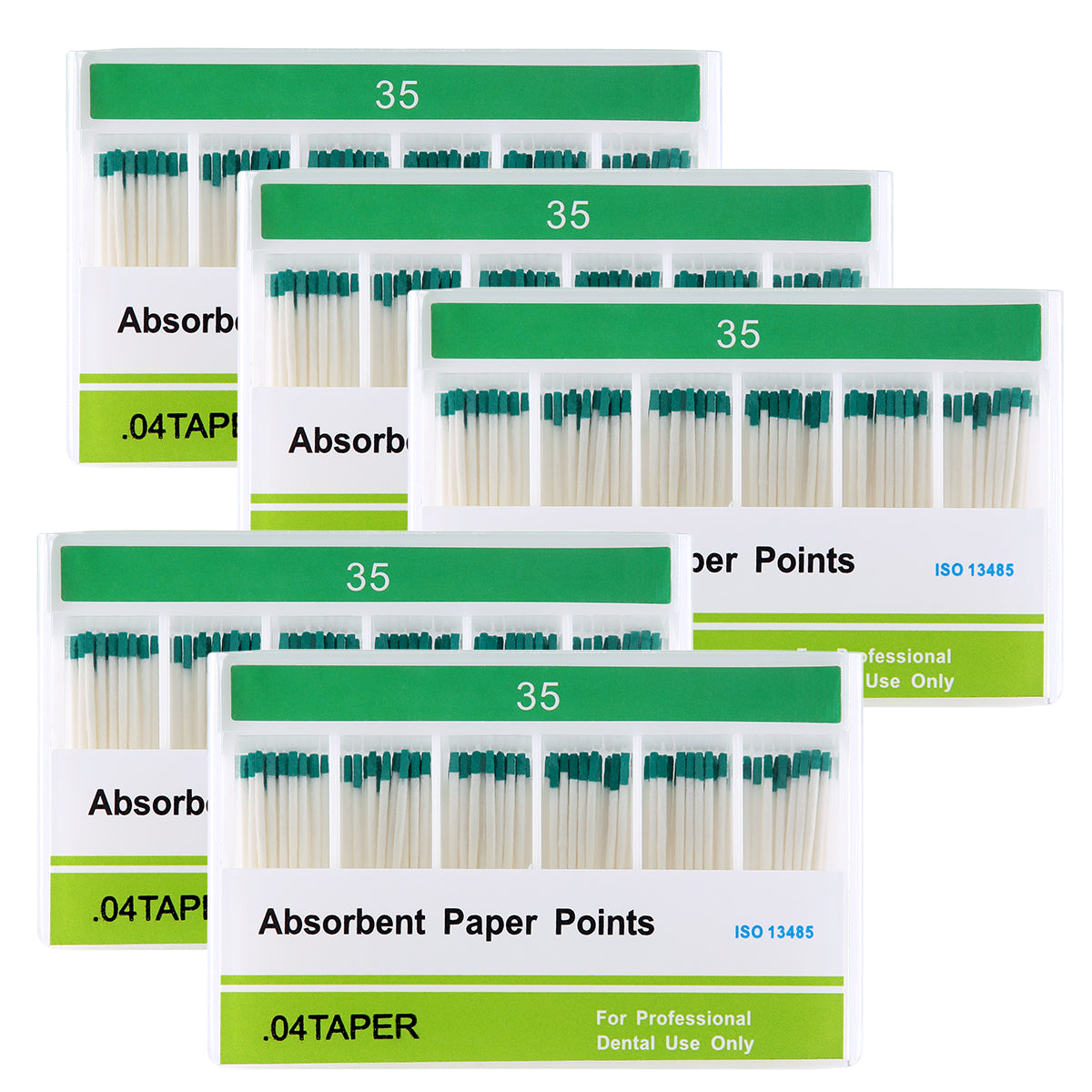 Absorbent Paper Points #35 Taper Size 0.04 Color Coded 100/Box
