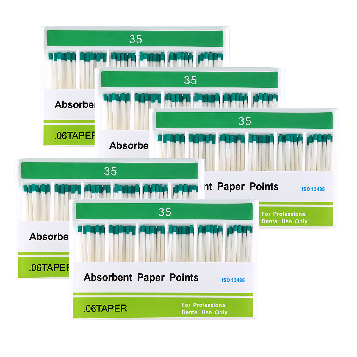 Absorbent Paper Points #35 Taper Size 0.06 Color Coded 100/Box