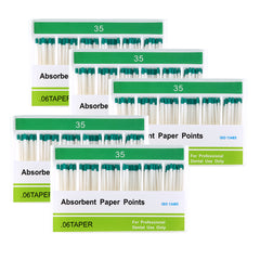 Absorbent Paper Points #35 Taper Size 0.06 Color Coded 100/Box