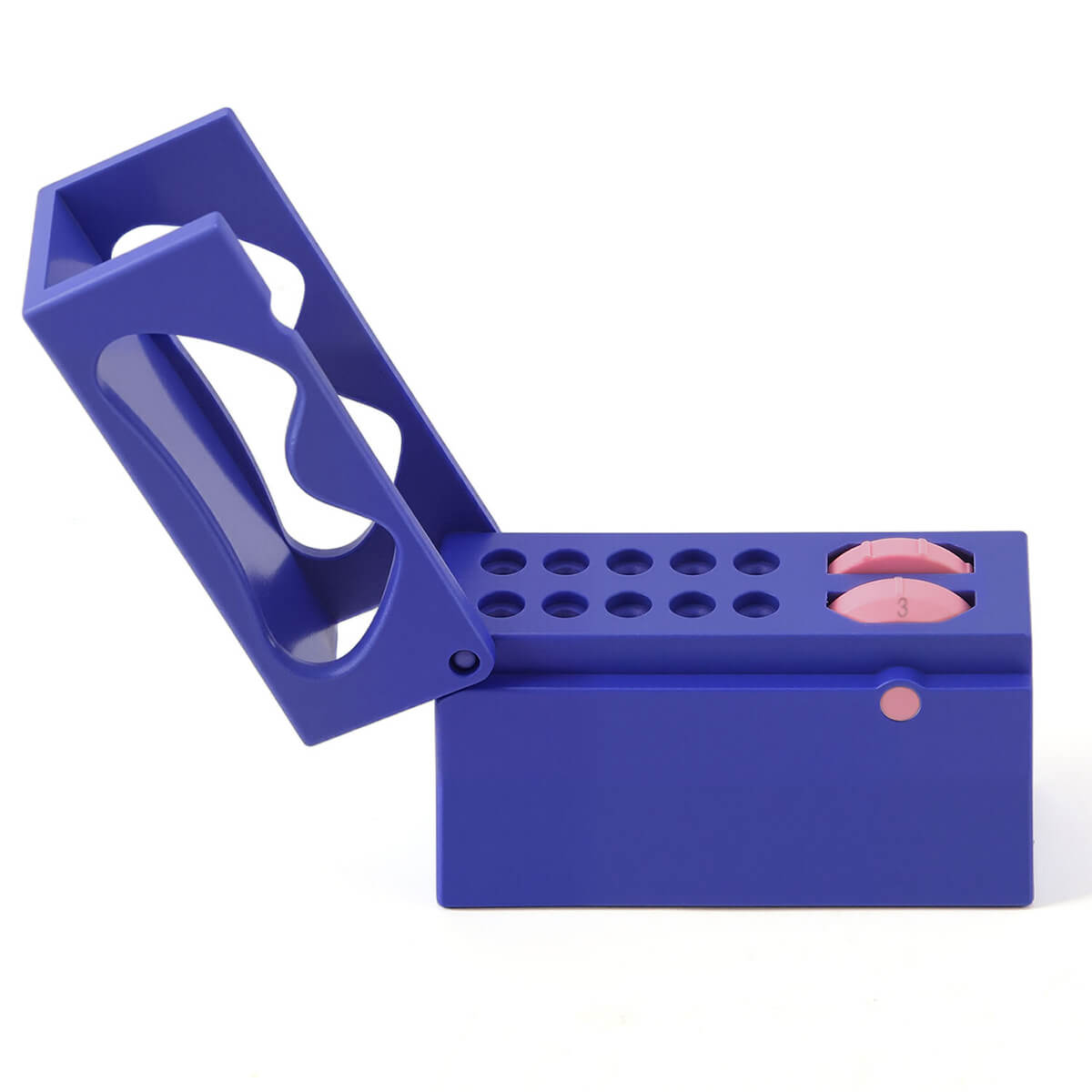 Dental 10 Holes Endo Files Disinfection Box With Memory Holder & Measuring Counter