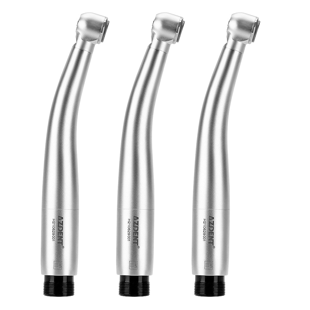 AZDENT High Speed Handpiece Torque Head Push Button E-generator LED 4 Hole Triple Water Spray