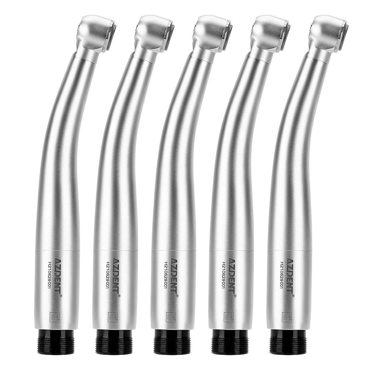 AZDENT High Speed Handpiece Torque Head Push Button E-generator LED 4 Hole Triple Water Spray