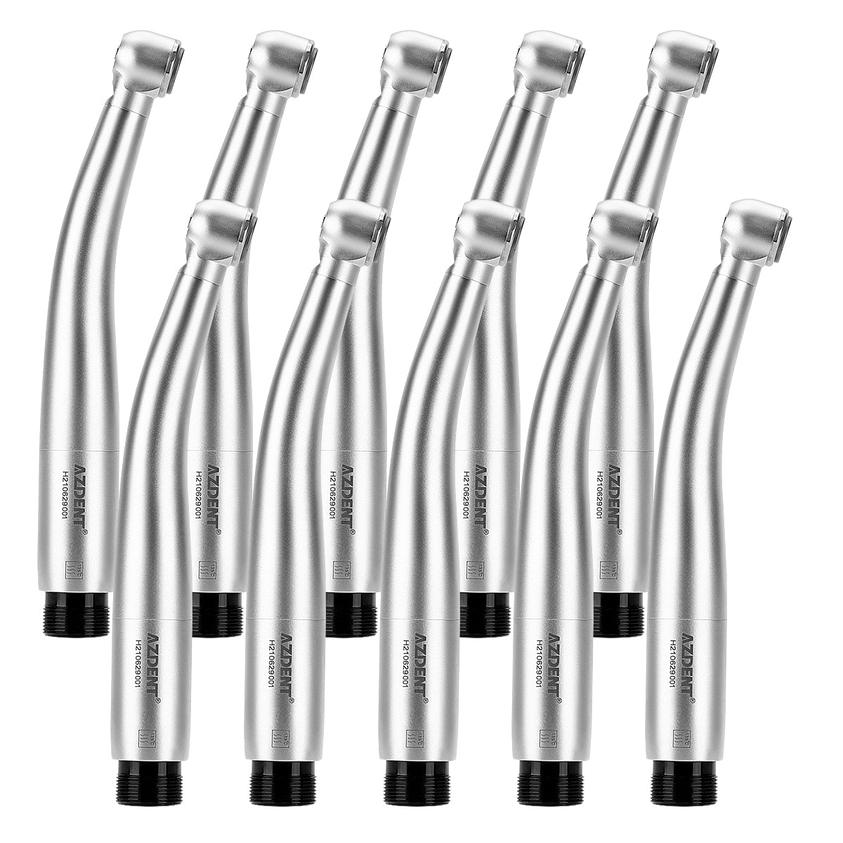 AZDENT High Speed Handpiece Torque Head Push Button E-generator LED 4 Hole Triple Water Spray