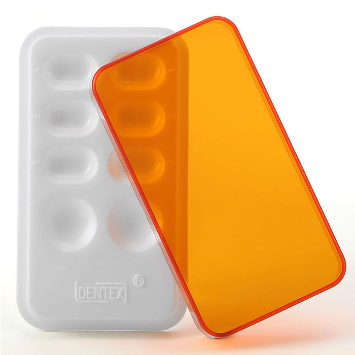 Dental Veneer Storage Box Teeth Patch Shading Light Storage Case Denture Retainer Molar Boxes 8 Holes