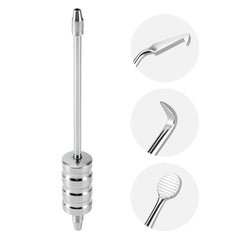 Dental Stainless Steel Manual Crown Remover Kit with 3 Attachments Tips