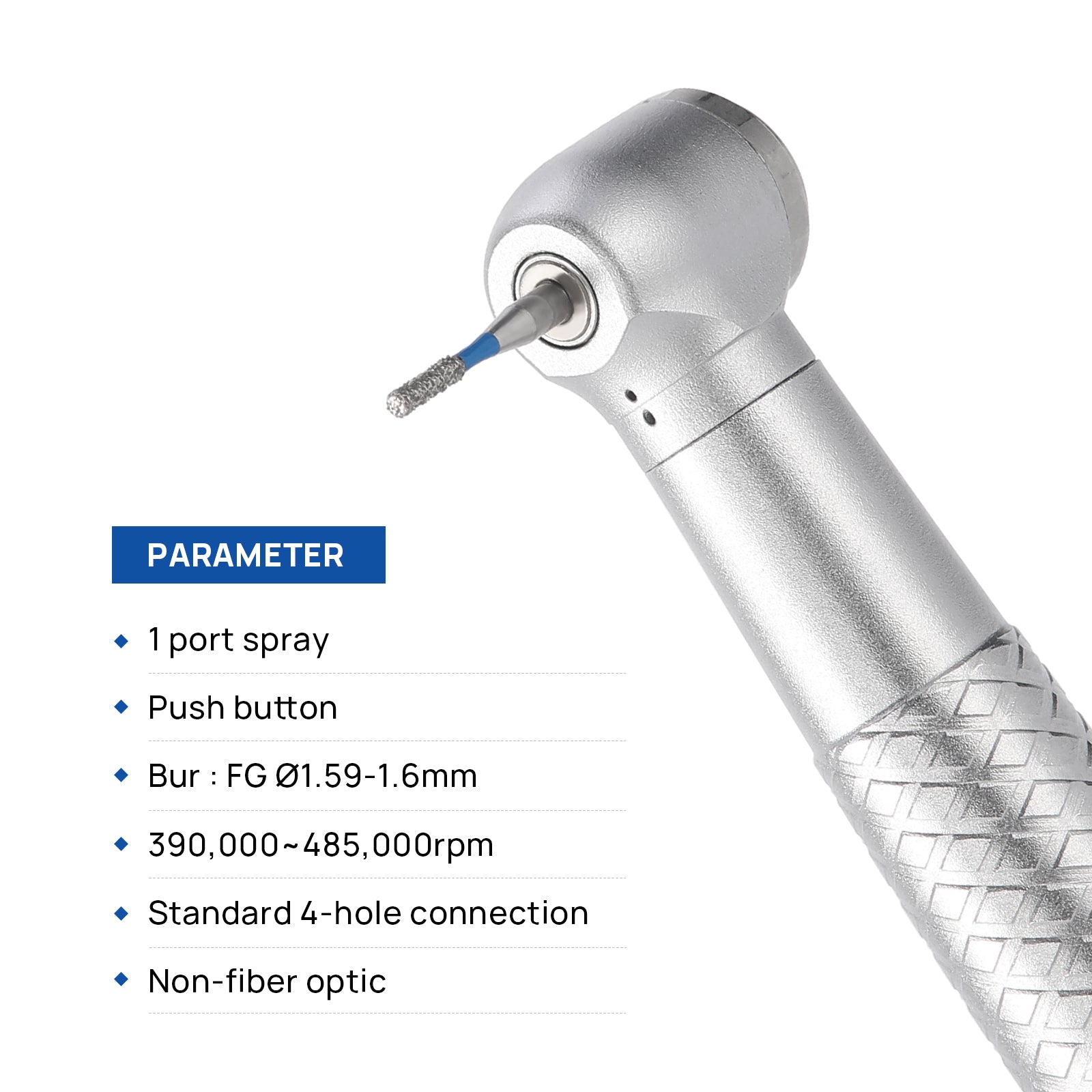 COXO Mini Head High Speed Air Turbine Handpiece with 4 Holes Coupler CX207-B H03-MP4