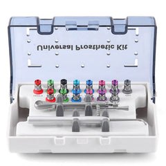 Dental Color Implant Restoration Tool Kit 14pcs Drivers With Torque Wrench and Carrying Device