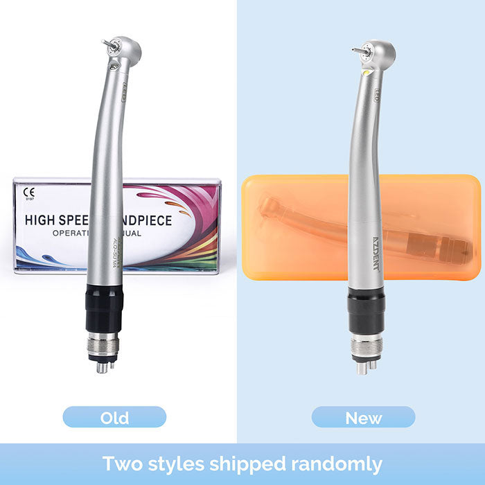 AZDENT E-generator LED High Speed Optic Handpiece Quick Coupler 4 Hole Four Water Spray