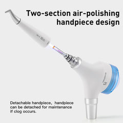 Стоматологический воздушный полировщик AZDENT Prophy Teeth Whitening A1S Съемный вращающийся на 360° наконечник с 4 отверстиями для быстрого соединения