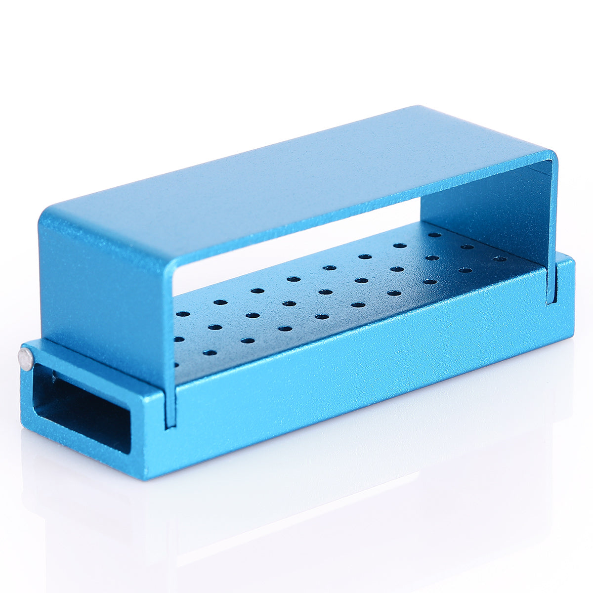 Bloque de desinfección para fresas dentales, soporte para pieza de mano de alta velocidad, azul, 30 orificios