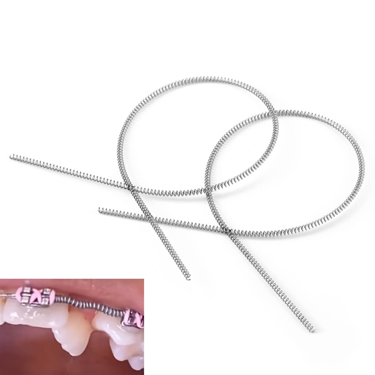 AZDENT Dental Open Coil Spring NITI Alloy 0.014*180mm 2pcs/Pk