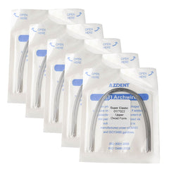 Arco de alambre AZDENT Niti Super Elastic, forma ovoide, rectangular, 0,017 x 0,022, superior, 10 unidades/paquete