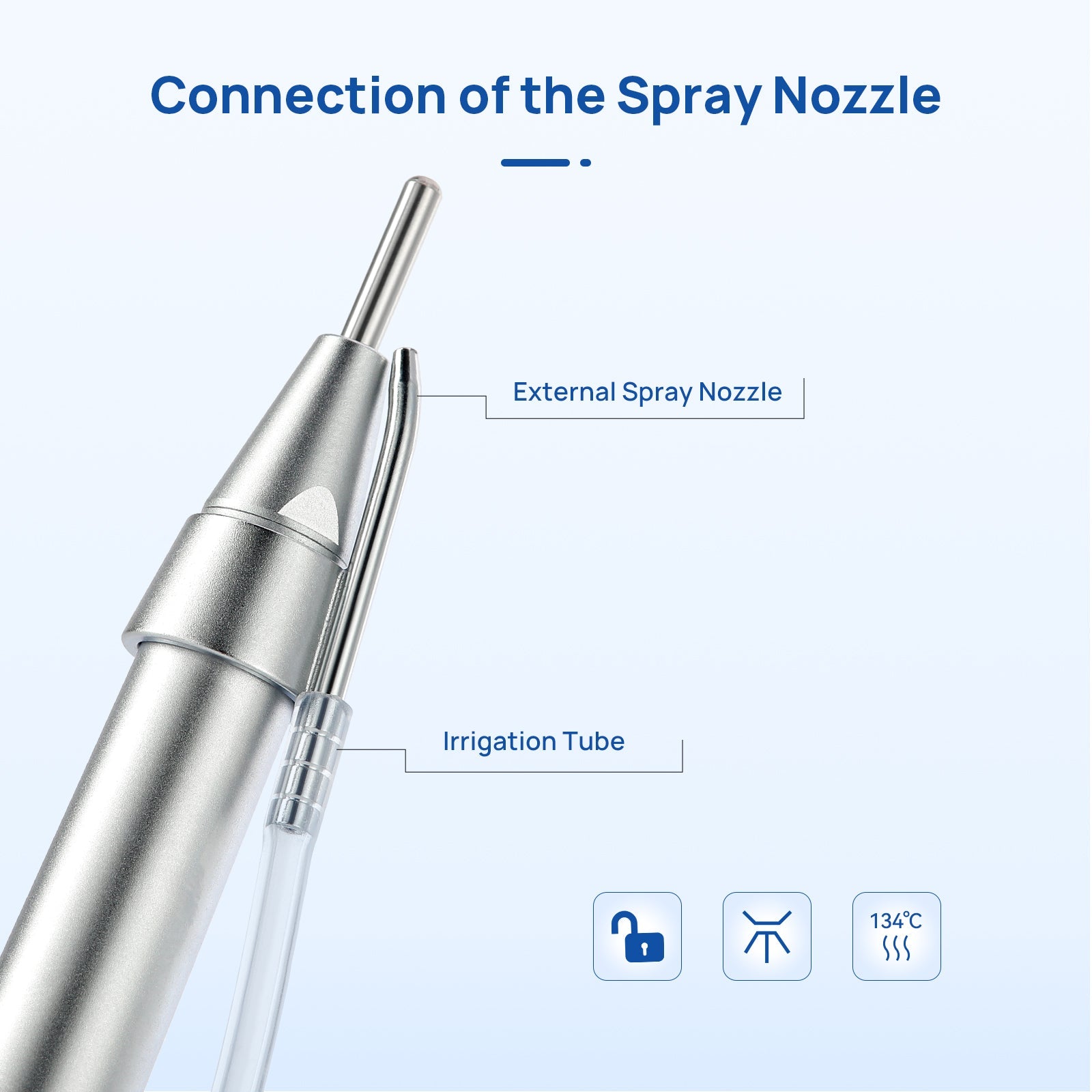 COXO Dental Surgical Operation 20°Straight Head Low Speed Handpiece 1:1 External