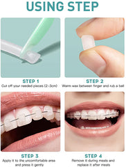 5 Boxes AZDENT Orthodontic Wax Scented Assorted 5 Strips/Box