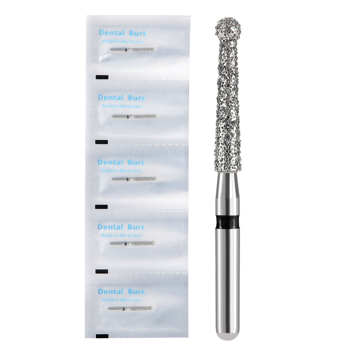 AZDENT Diamond FG Endo Burs Round For Opening and Preparing the Pulp Cavity 5pcs/Pack