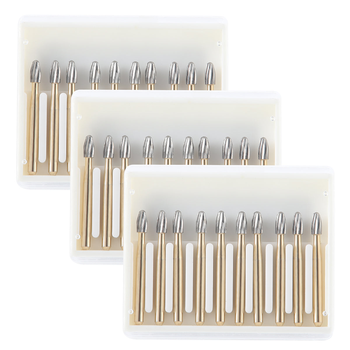 Dental Carbide Burs FG 7406 Egg Shaped Trimming & Finishing 10pcs/Box