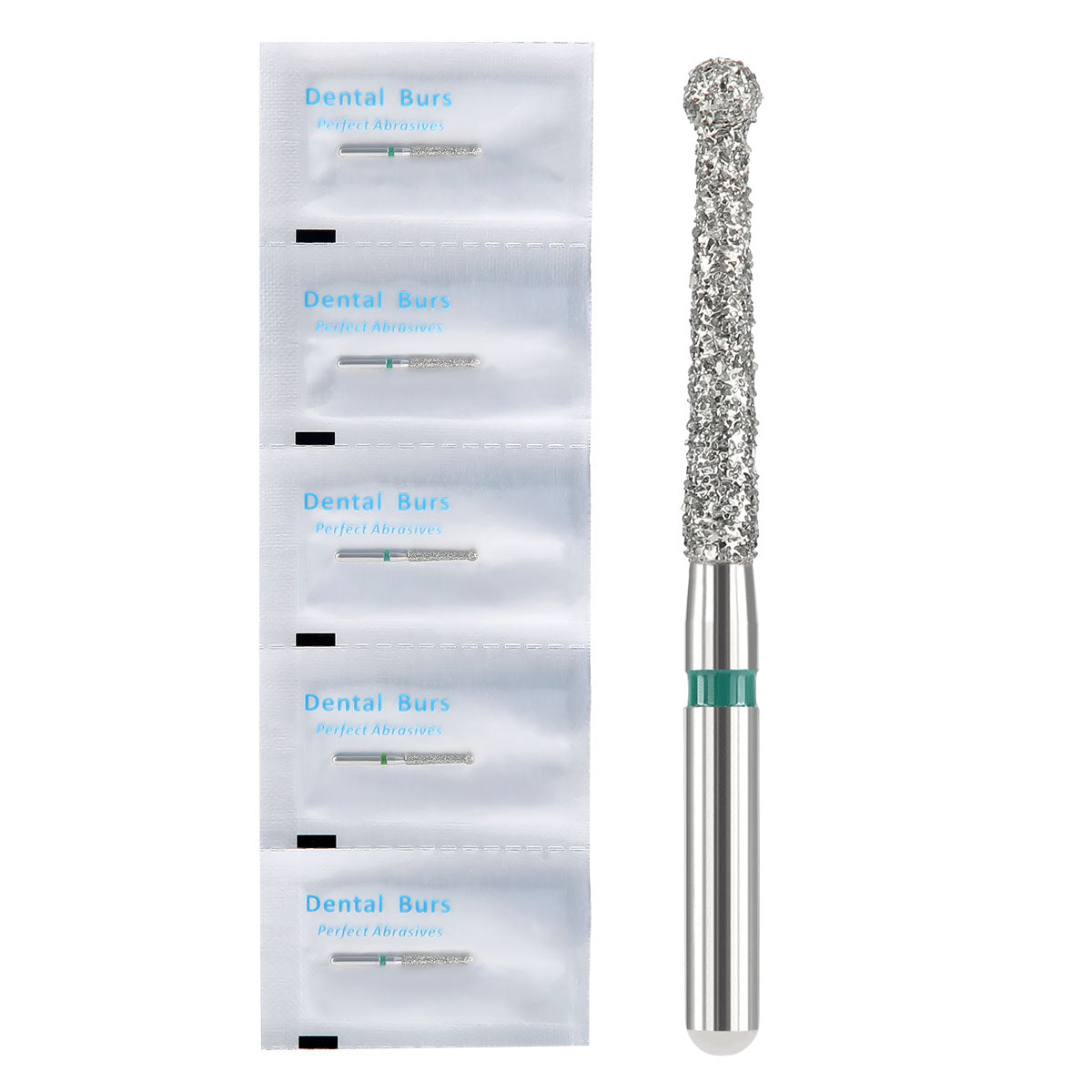 AZDENT Diamond FG Endo Burs Round For Opening and Preparing the Pulp Cavity 5pcs/Pack