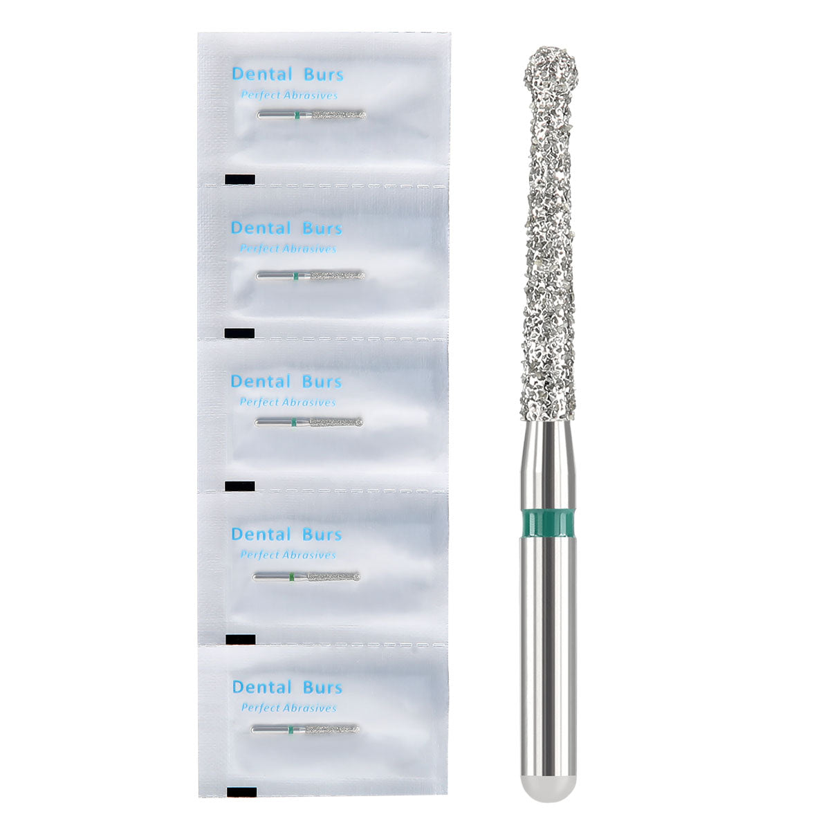 AZDENT Diamond FG Endo Burs Round For Opening and Preparing the Pulp Cavity 5pcs/Pack