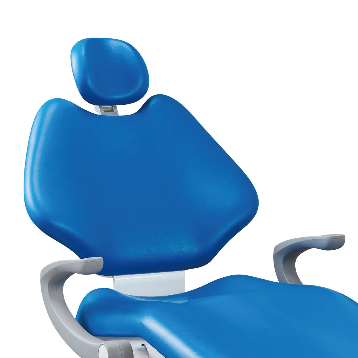 Dental Chair Unit QL2028III-2024 DC Motor Computer Controlled PU Hard Leather w/ Dentist Stool Dark Blue