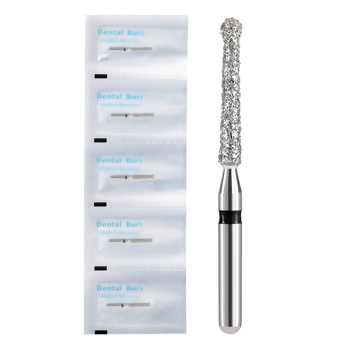 AZDENT Diamond FG Endo Burs Round For Opening and Preparing the Pulp Cavity 5pcs/Pack