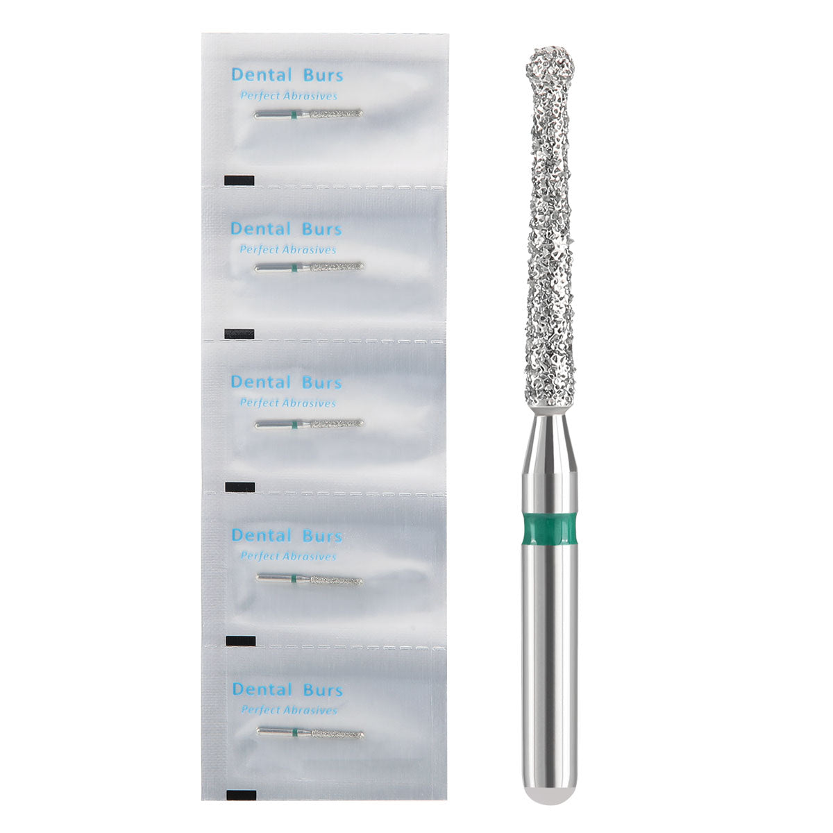 AZDENT Diamond FG Endo Burs Round For Opening and Preparing the Pulp Cavity 5pcs/Pack