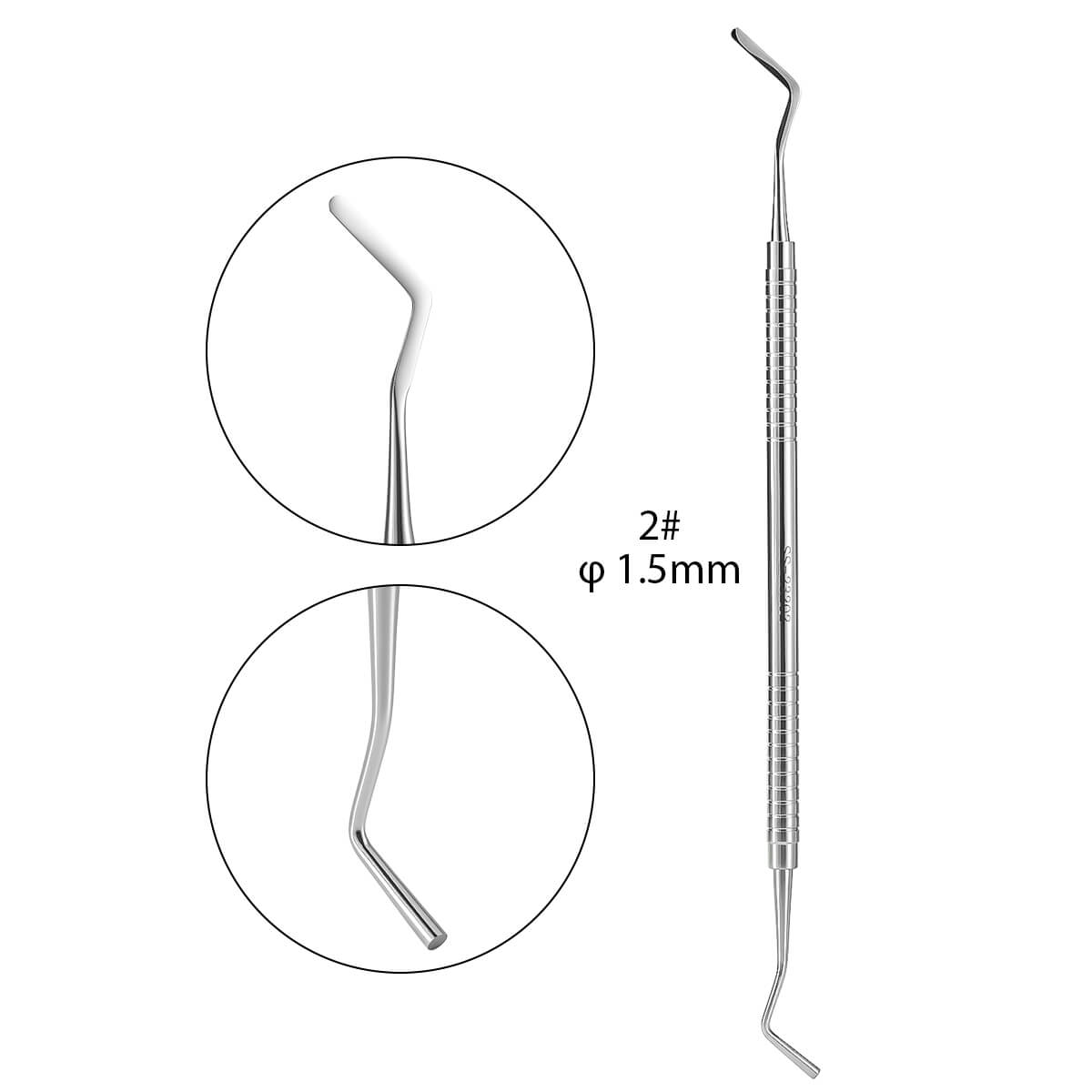 Dental Stainless Steel Cement Filling Plugger Instrument Double Ended