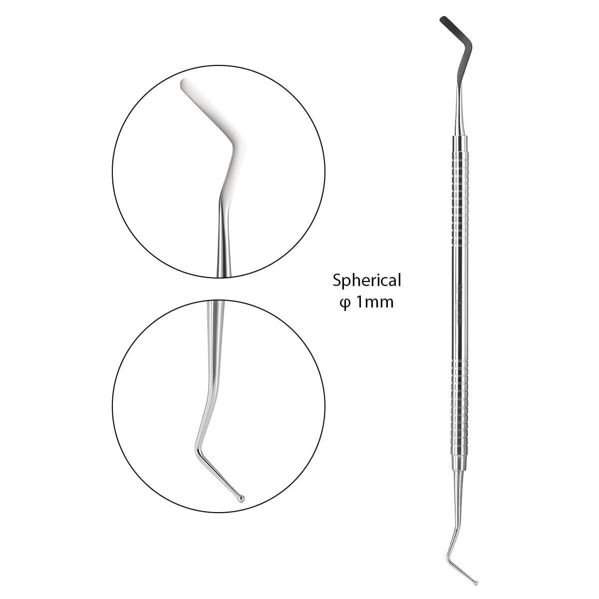 Dental Stainless Steel Cement Filling Plugger Instrument Double Ended