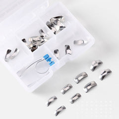 Стоматологические секционные контурные металлические матрицы Matrix Refill G2 30 шт. полос и 1 клипса