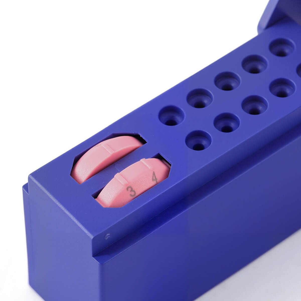 Dental 10 Holes Endo Files Disinfection Box With Memory Holder & Measuring Counter