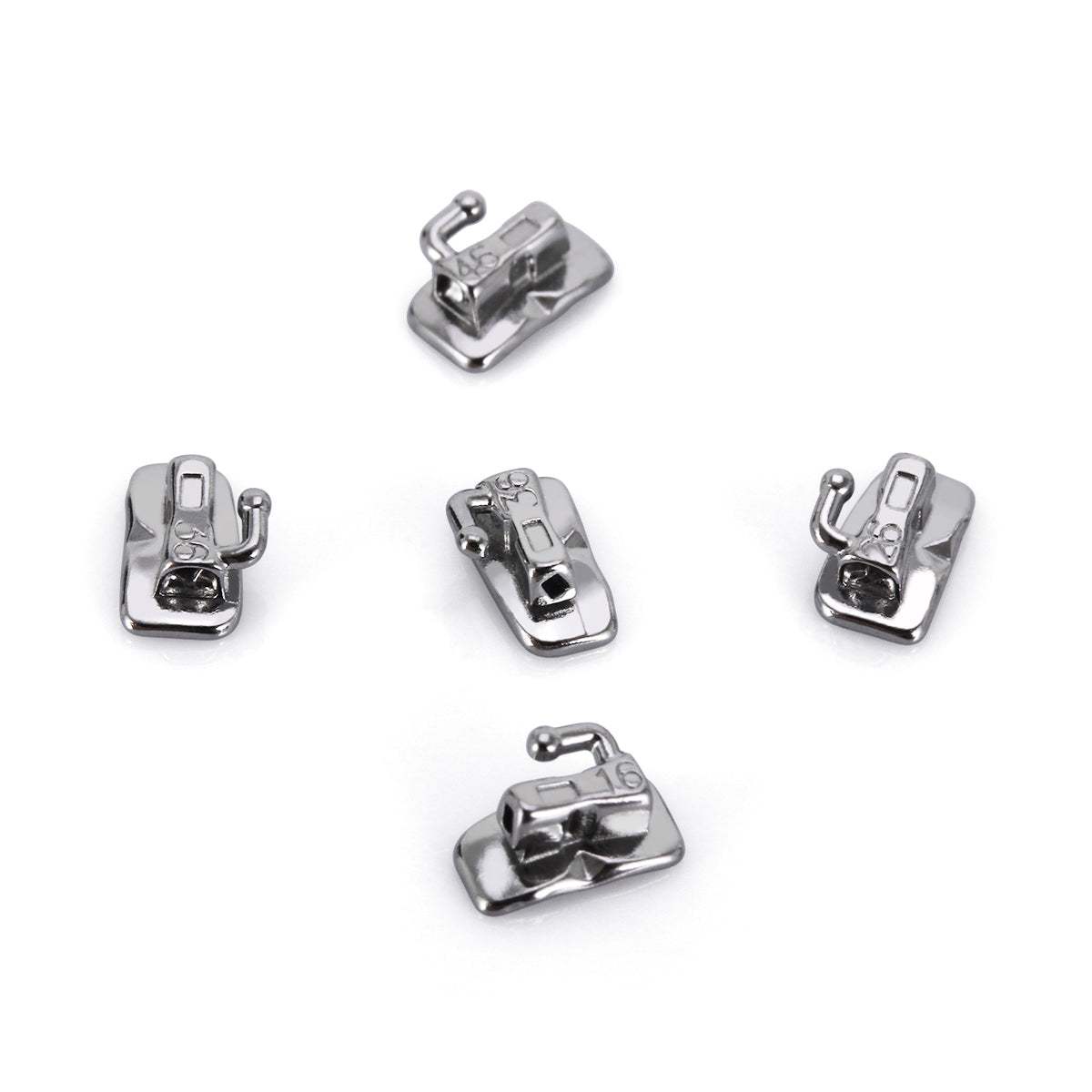 Tubo bucal AZDENT para primer molar, monobloque no convertible MBT 0.018, 50 juegos/caja