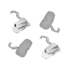 Tubo de unión AZDENT para primer molar con gancho deslizante crimpable Roth 0.022 (4 unidades)