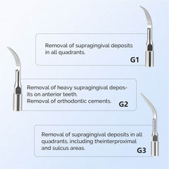 Dental Air Scaler Handpiece with 3 Tips 2/4 Holes