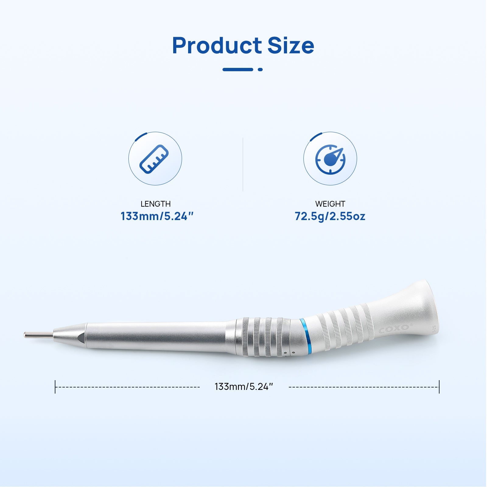 COXO Dental Surgical Operation 20°Straight Head Low Speed Handpiece 1:1 External