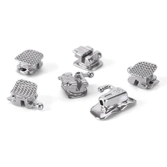 AZDENT стоматологические металлические самолигирующиеся брекеты Mini Roth/MBT .022 крючки 345 24/комплект